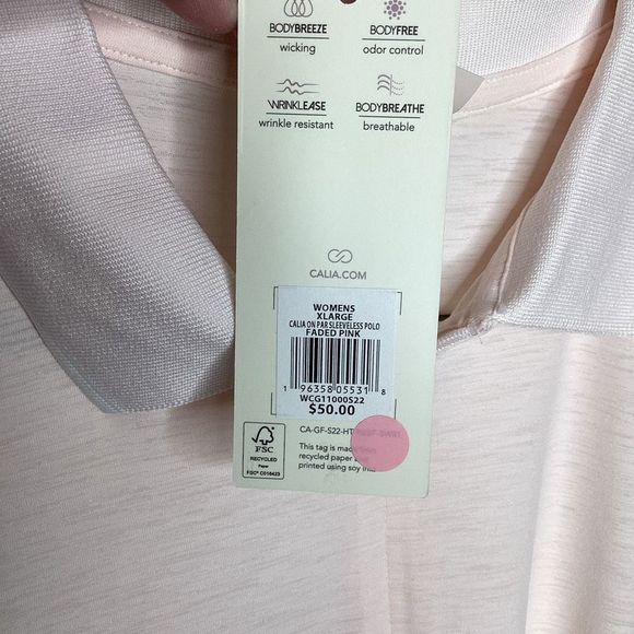 Ladies Calia by Carrie Underwood On Par Sleeveless Polo Shirt - Picture 4 of 8